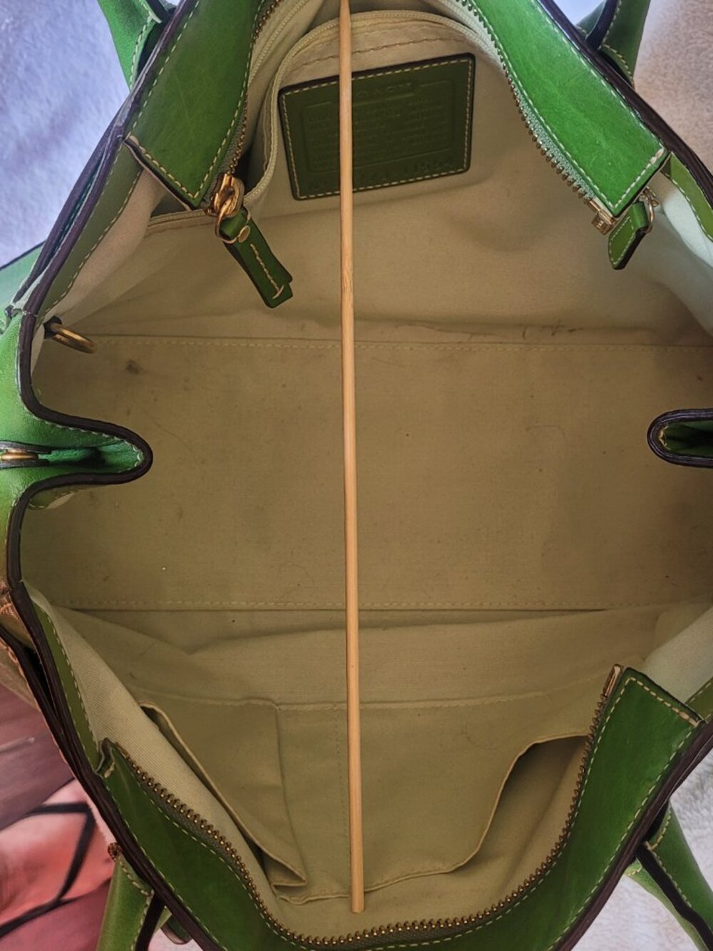 Coach Hamptons Madeline tote Green - Picture 6 of 10